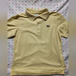 Lacoste Boy's Light Yellow Polo Shirt